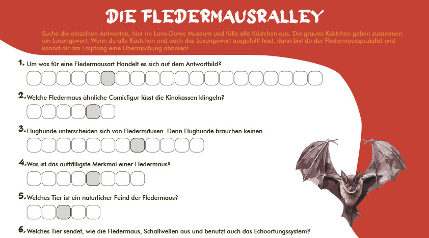 Fledermausrallye für den Lava-Dome