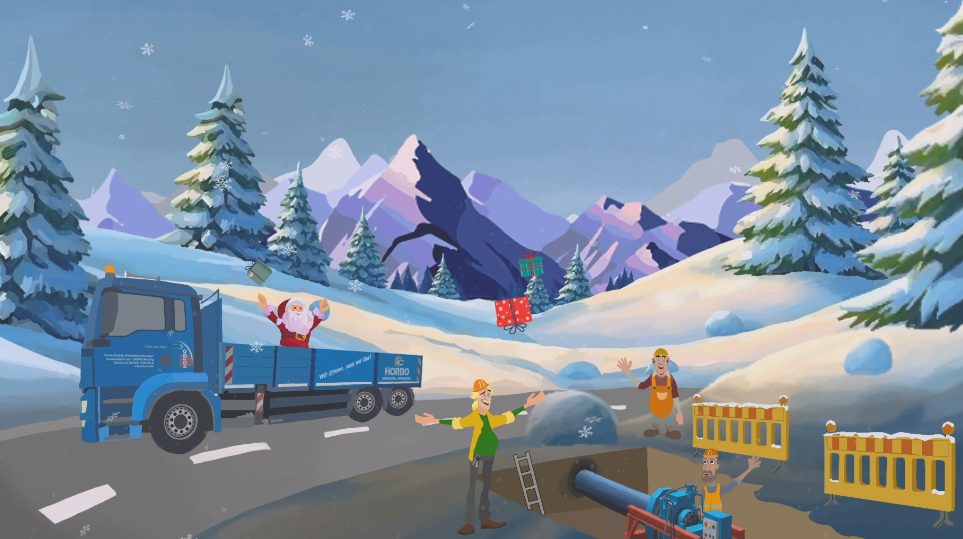 Weihnachtsanimation für Horbo GmbH